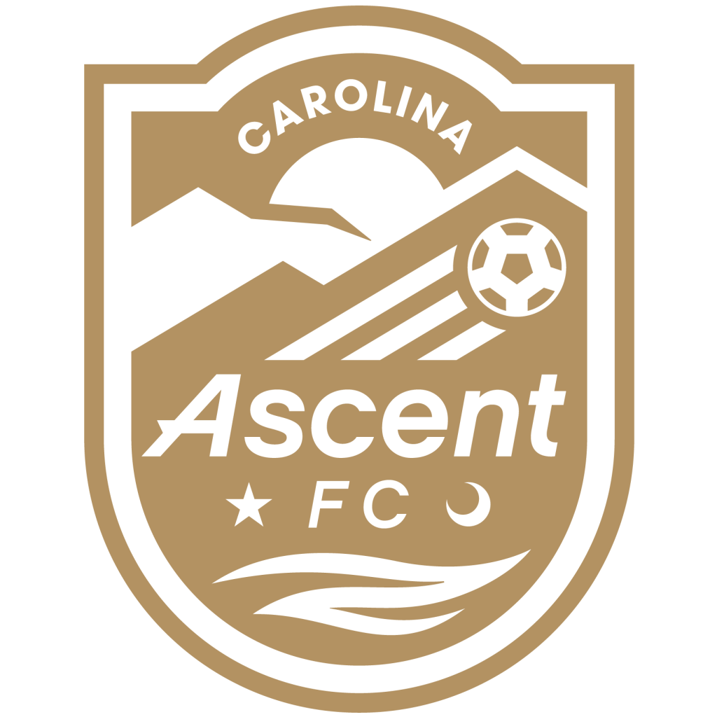 Carolina Ascent FC Logo in Dallas Trinity Gold