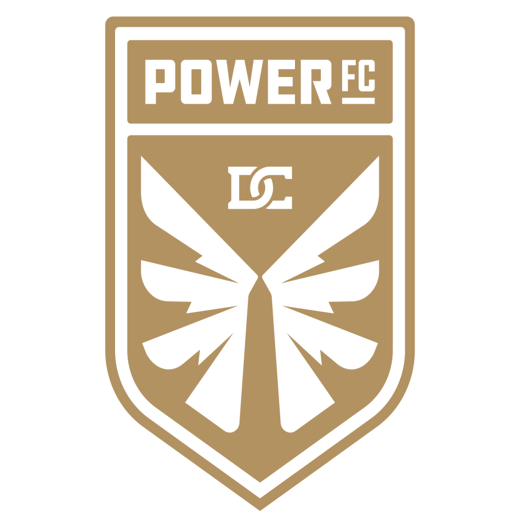 DC Power FC Logo in Dallas Trinity Gold