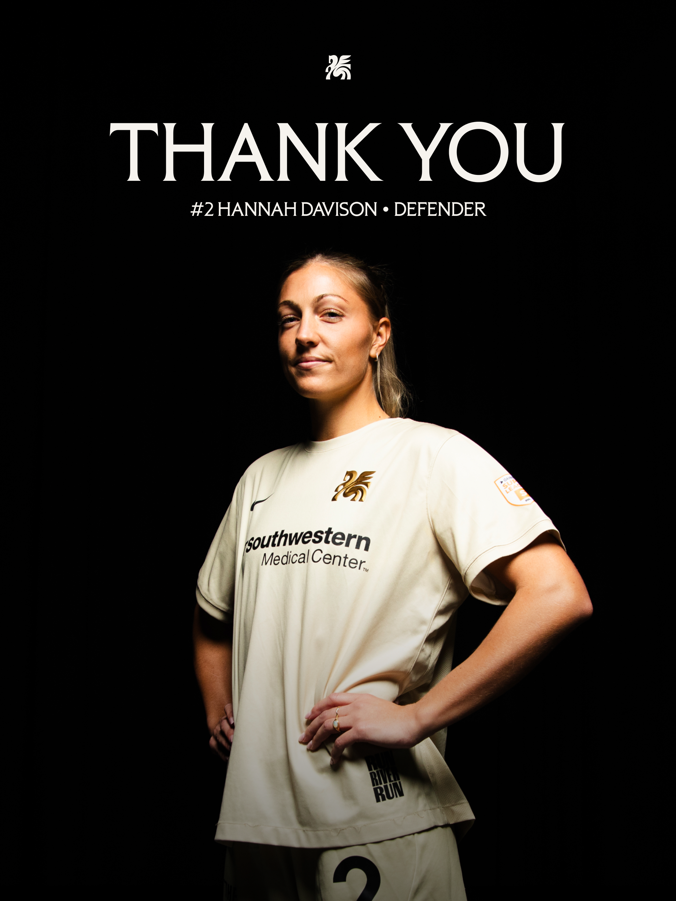 Dallas Trinity FC – Thank You - Hannah Davison 2x3