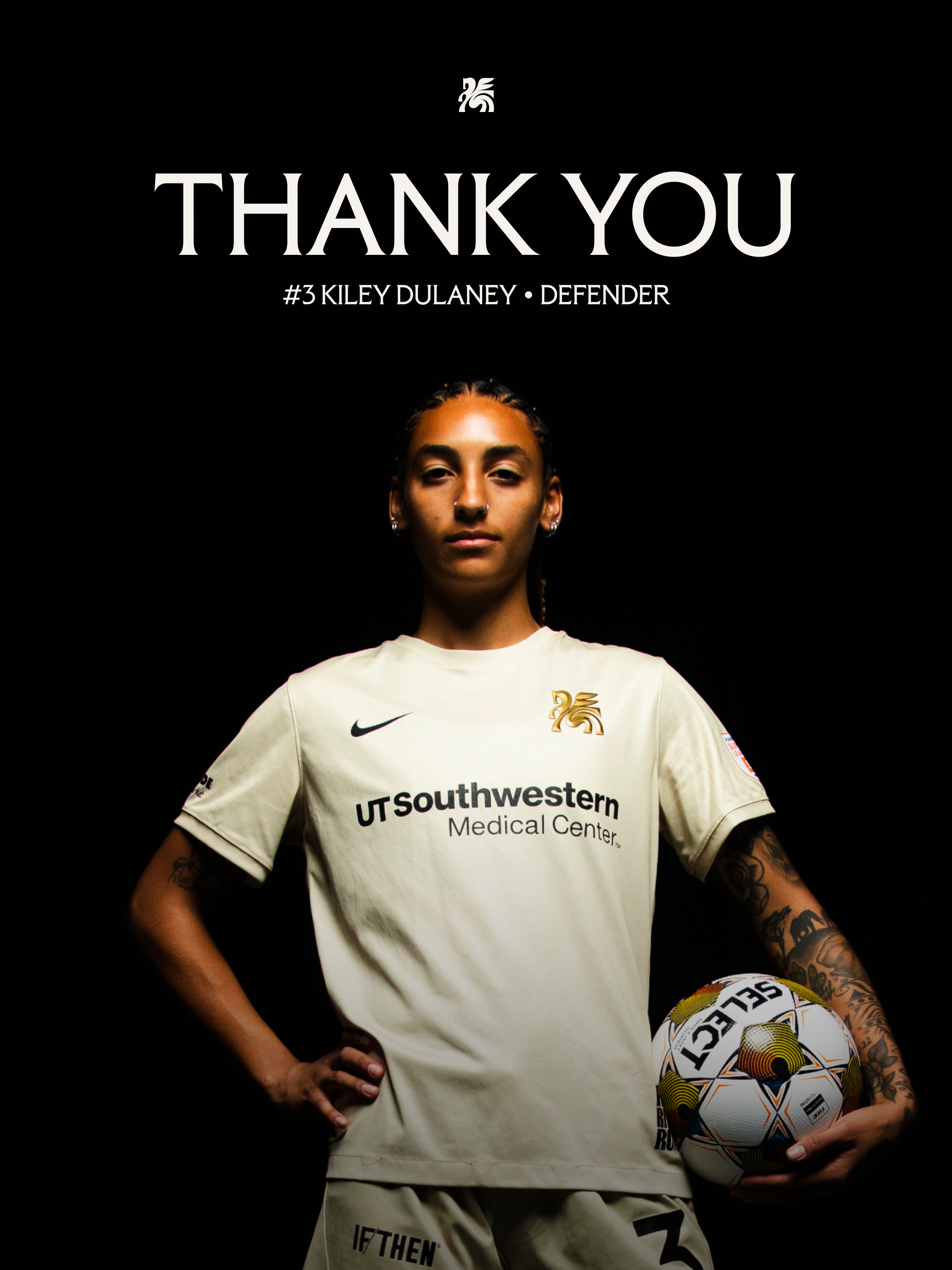 Dallas Trinity FC – Thank You - Kiley Dulaney 2x3