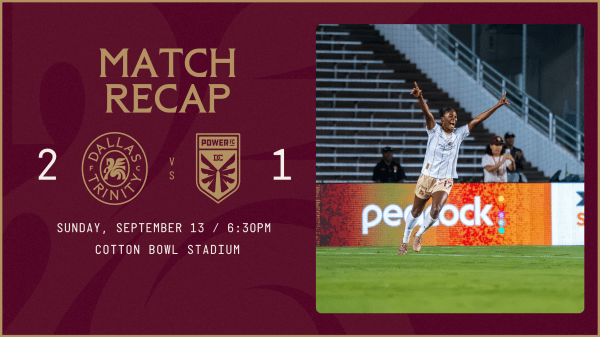 Dallas Trinity FC Tops DC Power FC for Second Straight Home Win